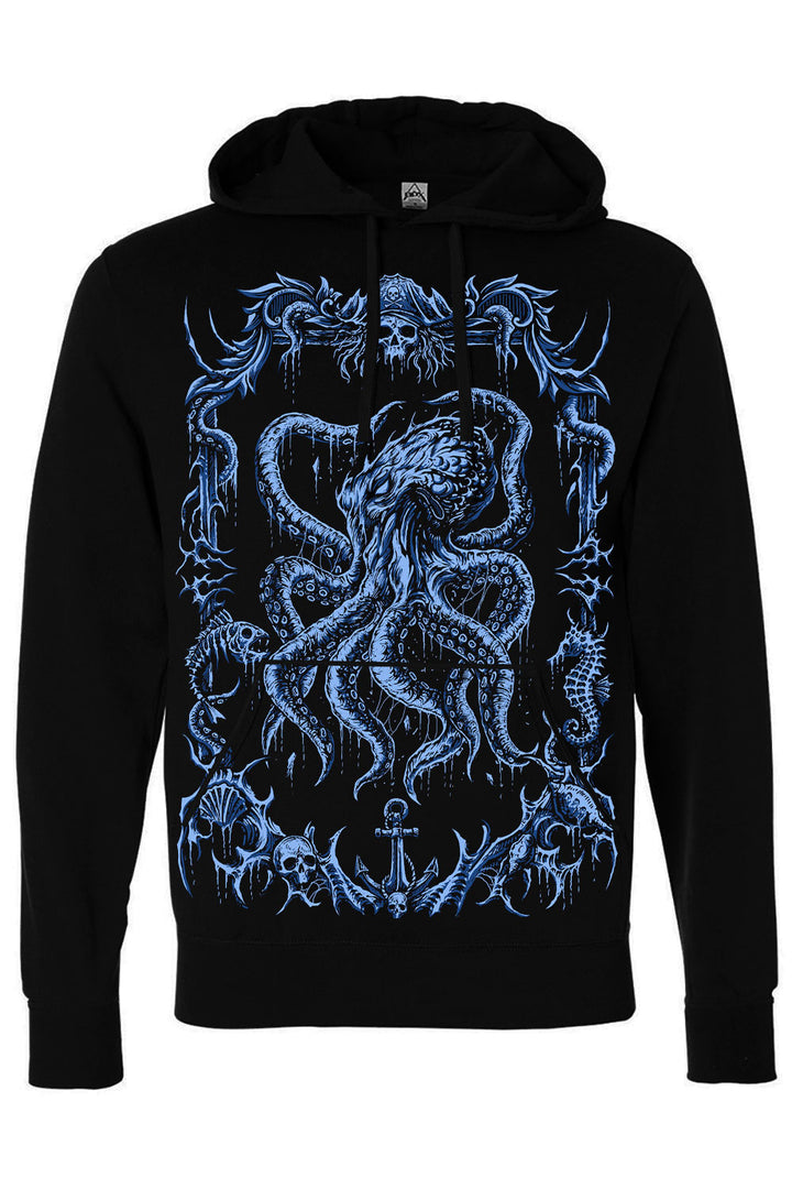 steampunk gothic kraken octopus hoodie