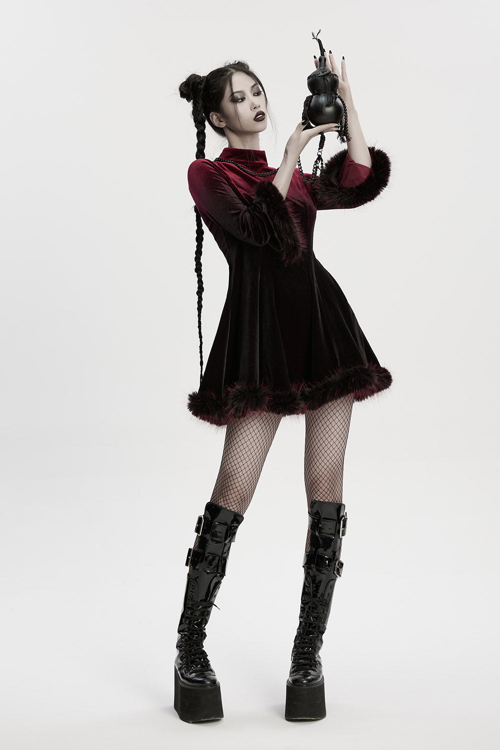 autumn witch real gourd pumpkin  shoulder bag by punk rave