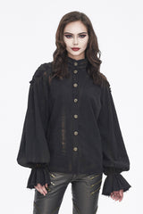 womens pirate goth blouse