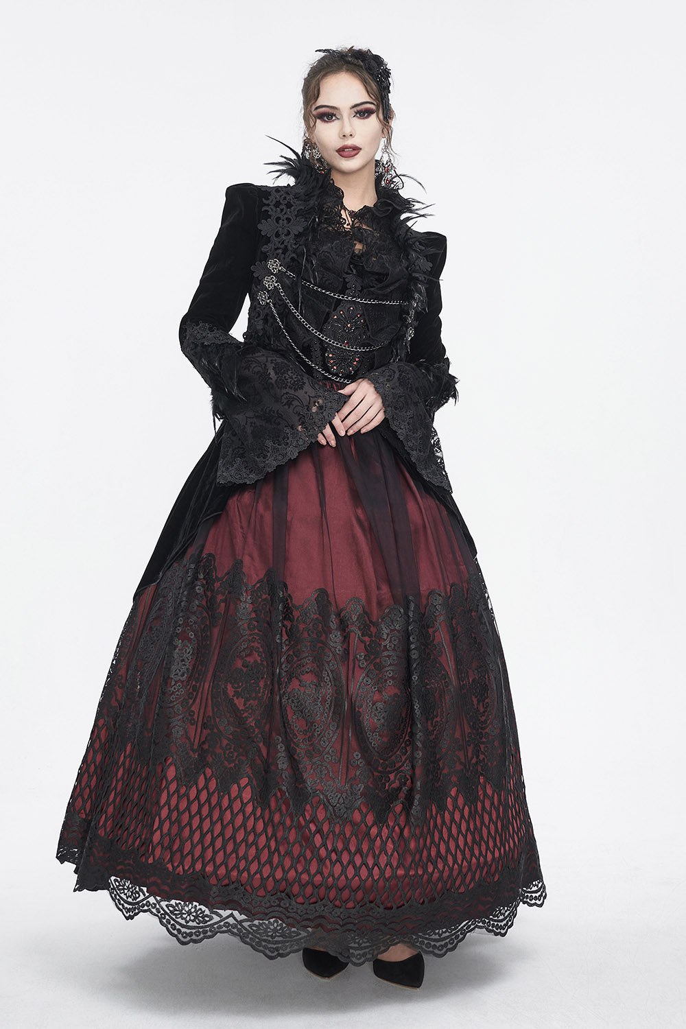 Vladimira Velvet Goth Jacket