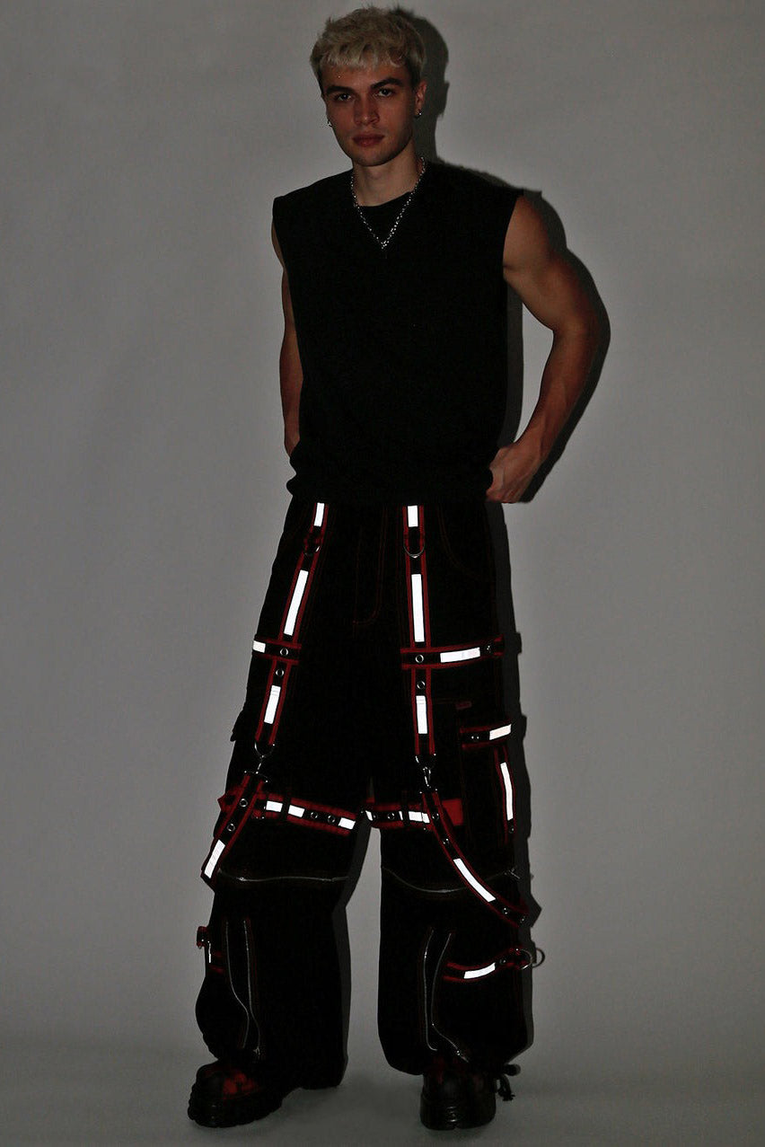 Tripp NYC Electro Reflector Darkstreet Pants [BLACK/RED]