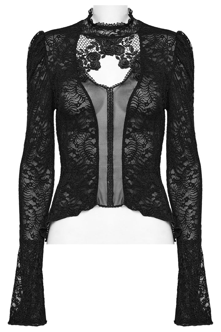 womens sheer gothic blouse