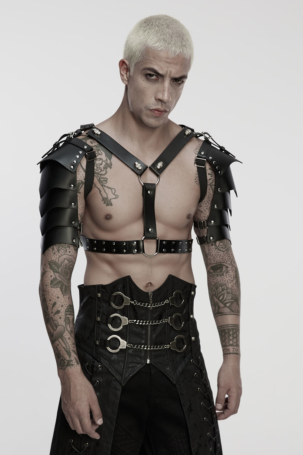 mens o-ring shoulder armor harness