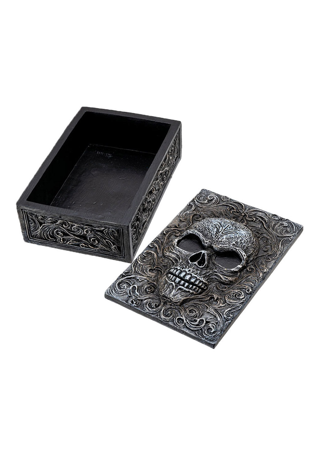 skull jewelry box