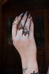 gothic ornate stainless steel rings