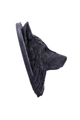 gothic black wolf sculpture 