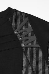 rubber details on a gothic shirt