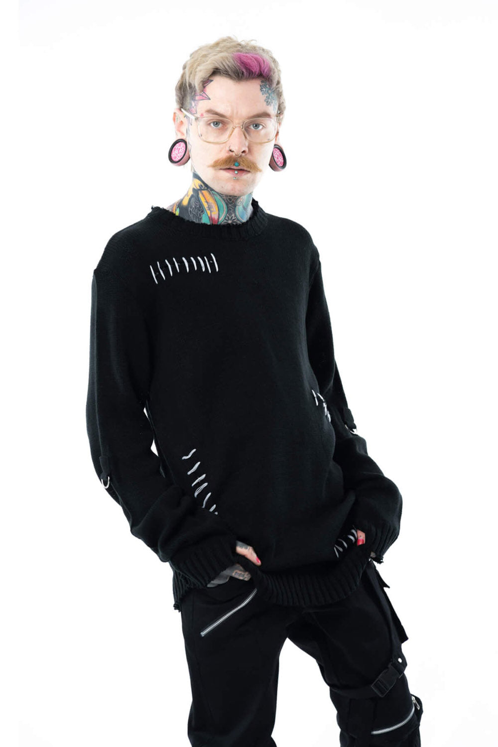 mens oversized emo sweater