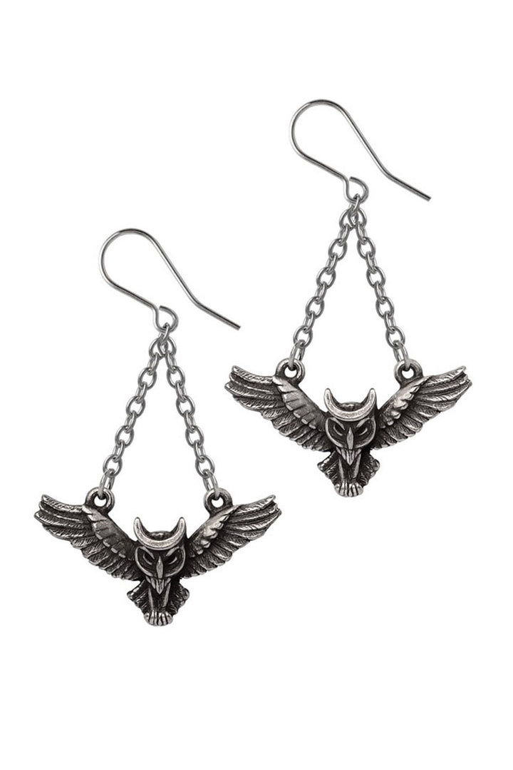hypoallergenic owl earrings