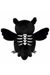 gothic stuffed skeleton owl plushie 