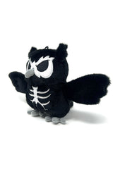 black and white owl keychain 