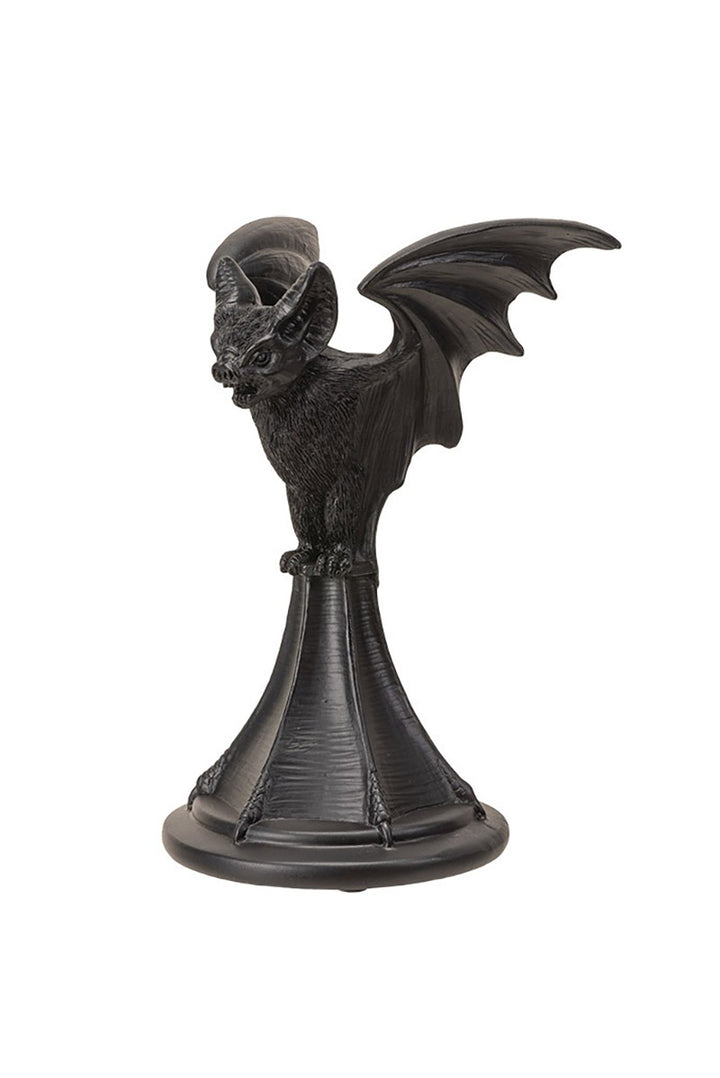 spooky black alchemy England bat candlestick