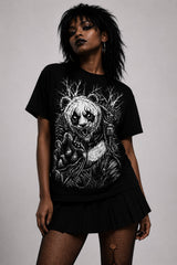 heavy metal panda bear tshirt