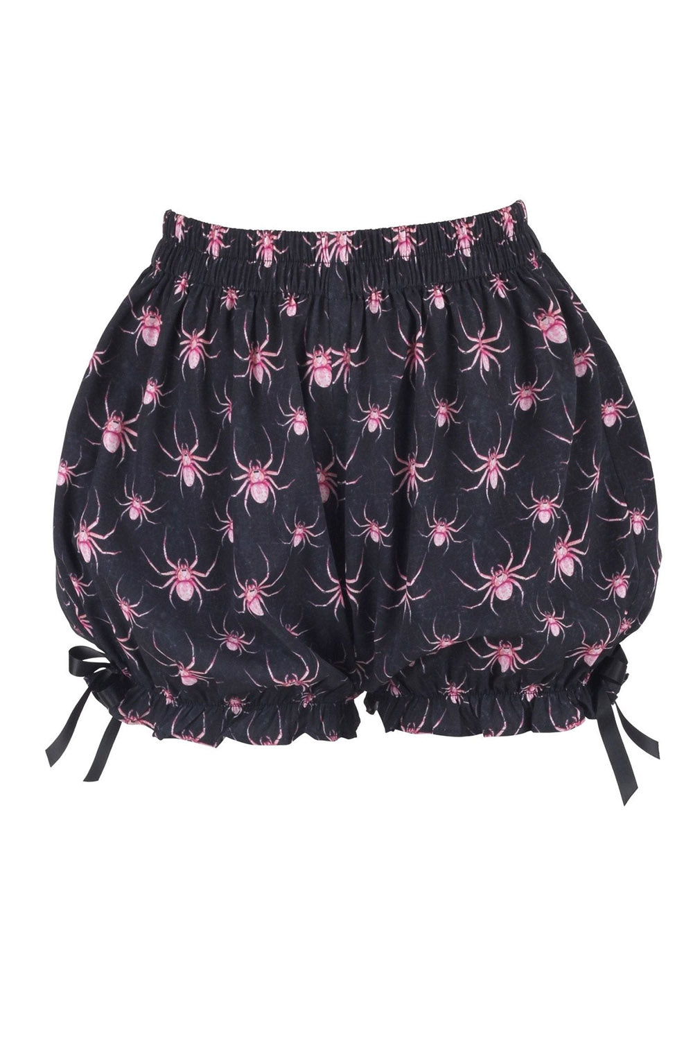 ruffled pastel goth spider bloomers with bows