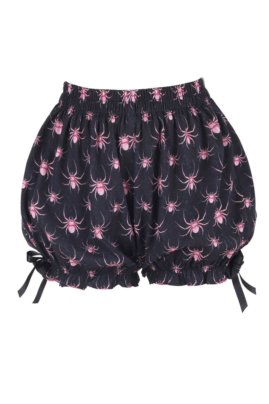 ruffled pastel goth spider bloomers with bows