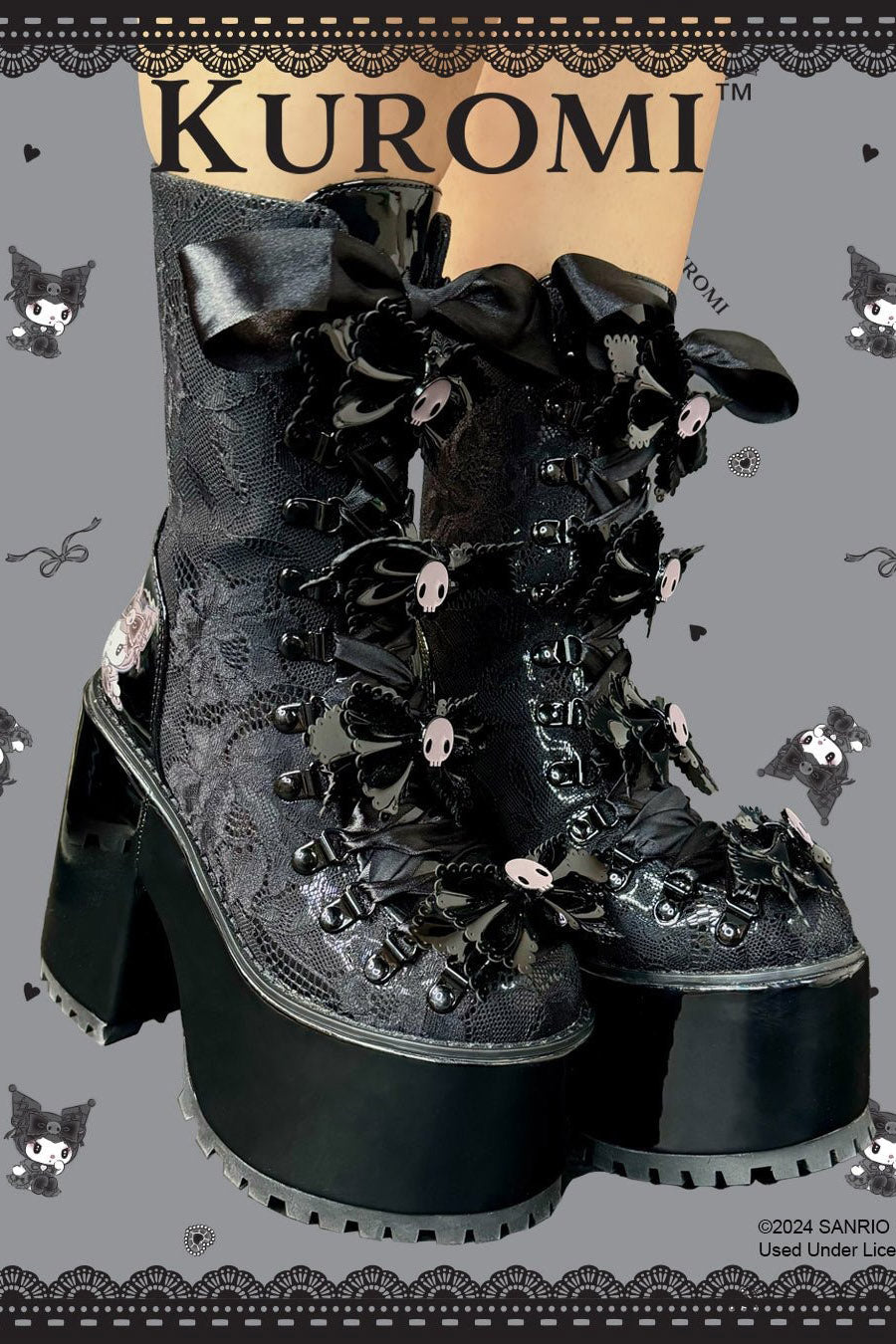 Absinthe Kuromi Platform Boots