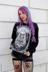 pastel goth halloween sweatshirt