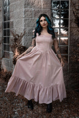 light pink balletcore dress