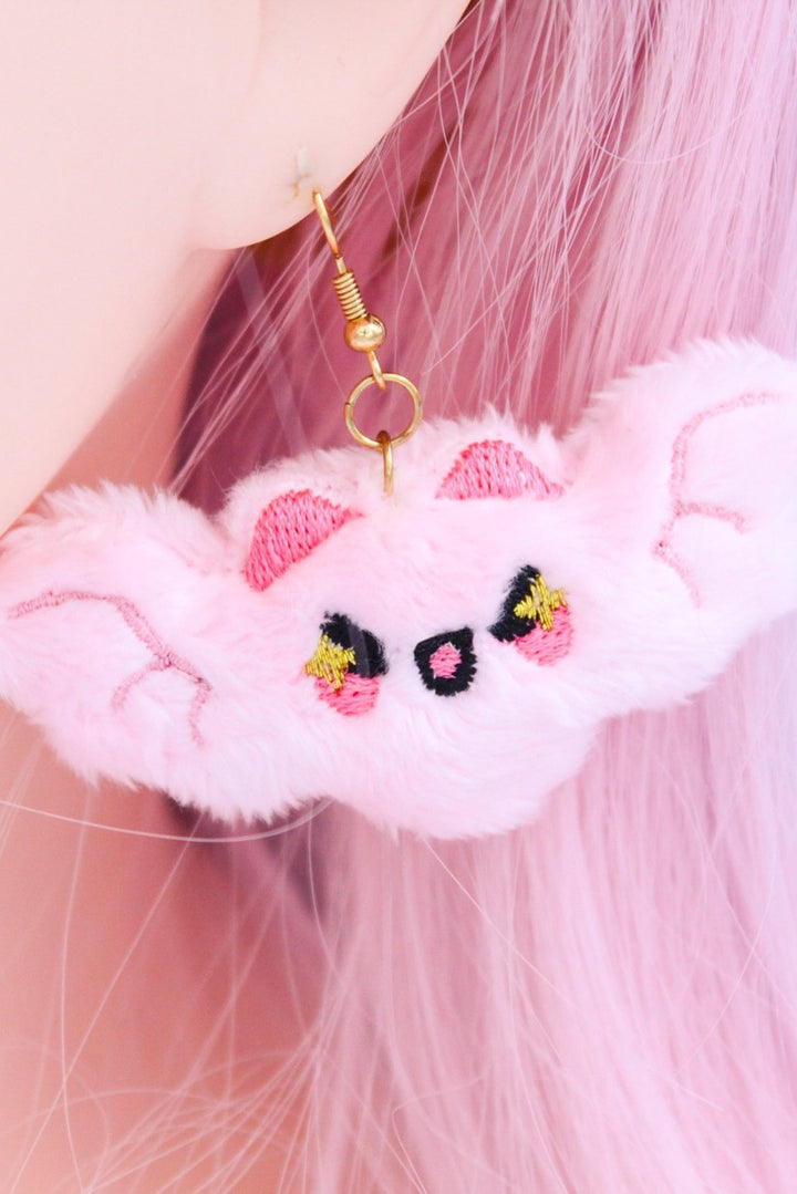 pastel goth kawaii bat earrings