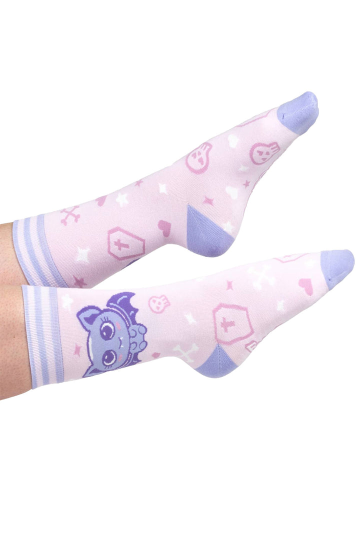scene girl pastel goth socks