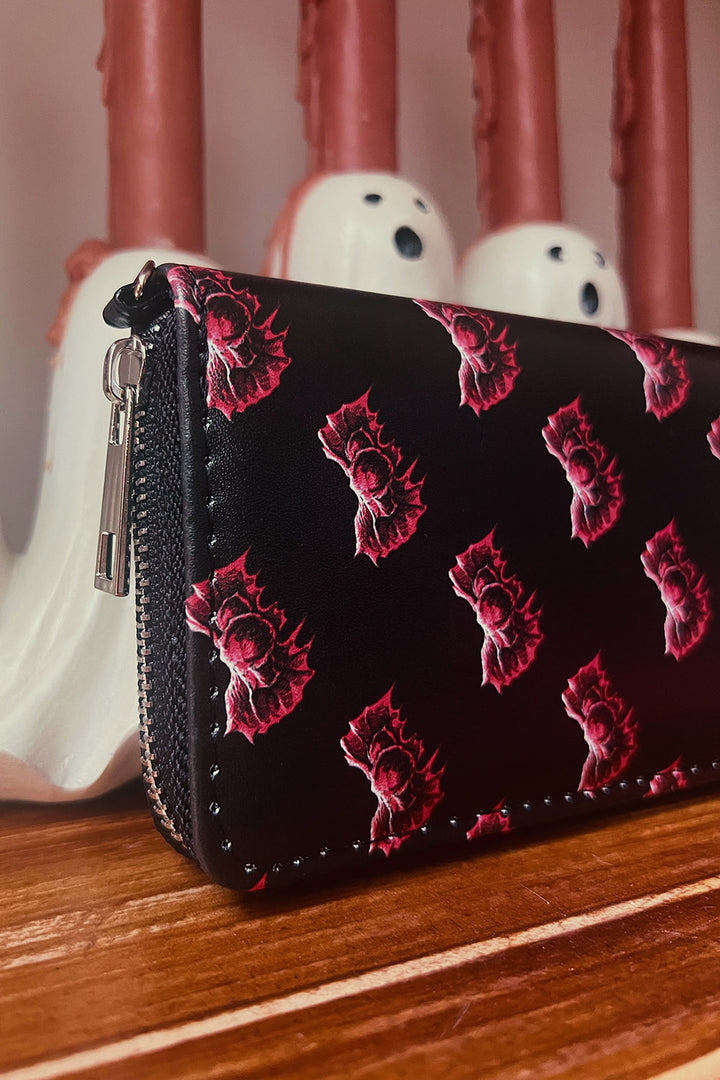 kawaii bat glitter wallet