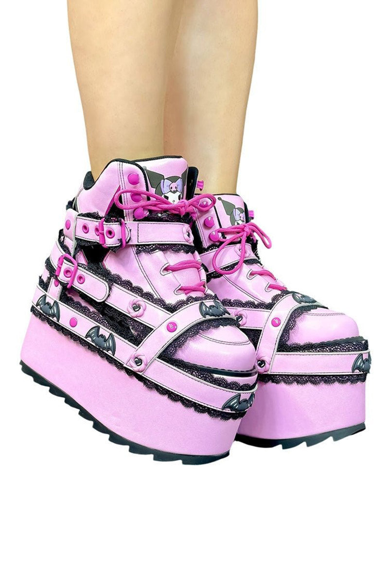 baby pink kawaii boots