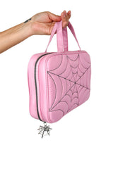 kawaii spiderweb makeup bag