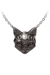 gothic cat necklace by alchemy 