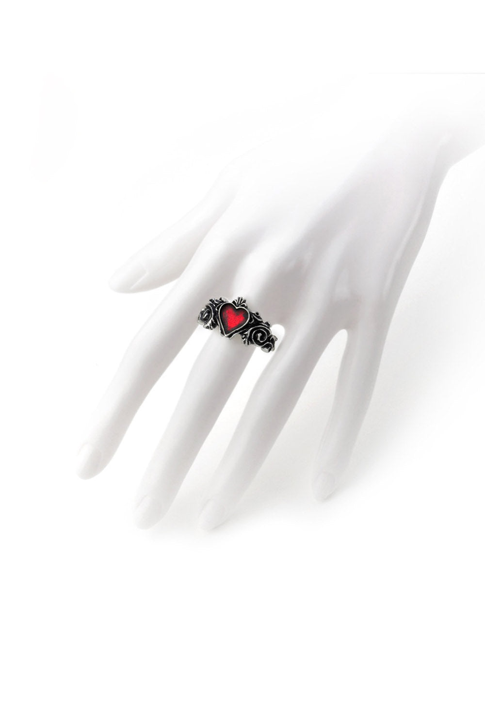 queen of hearts gothic coquette ring by alchemy 