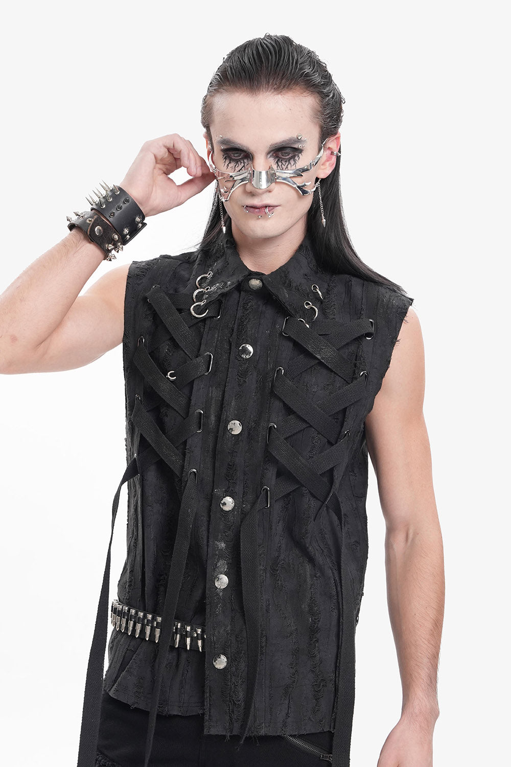 Deathrock Pierced Punk Vest – VampireFreaks