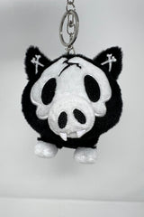 pig keychain with fangs