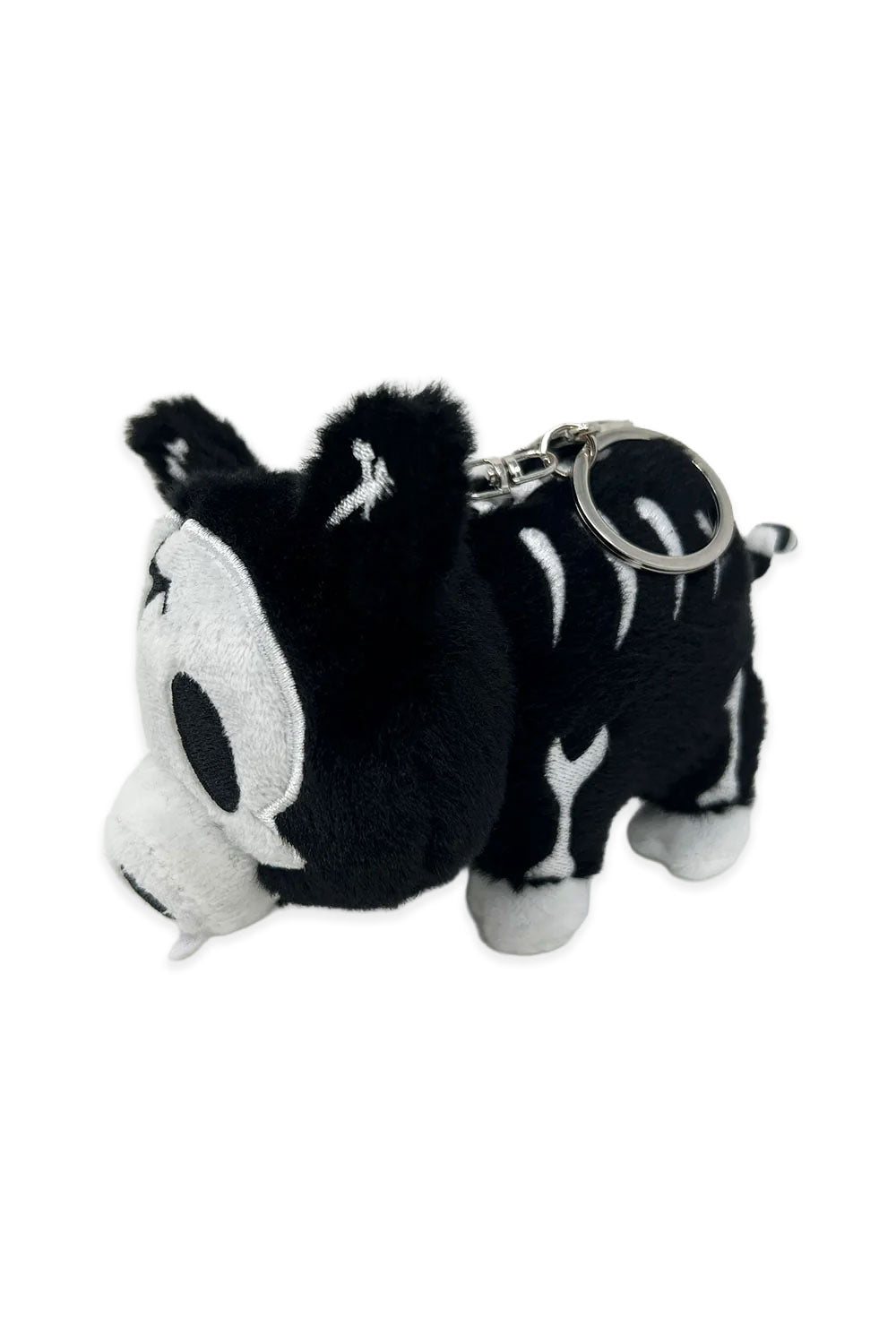 Skeleton pig keychain