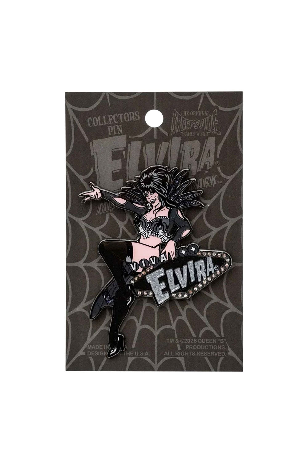 Viva Elvira collectors pin from Kreepsville