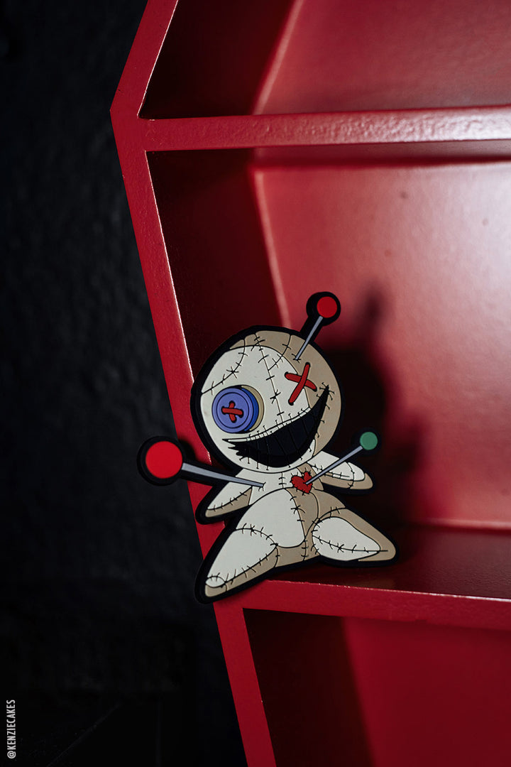 Ouchie Voodoo Doll Rubber Magnet