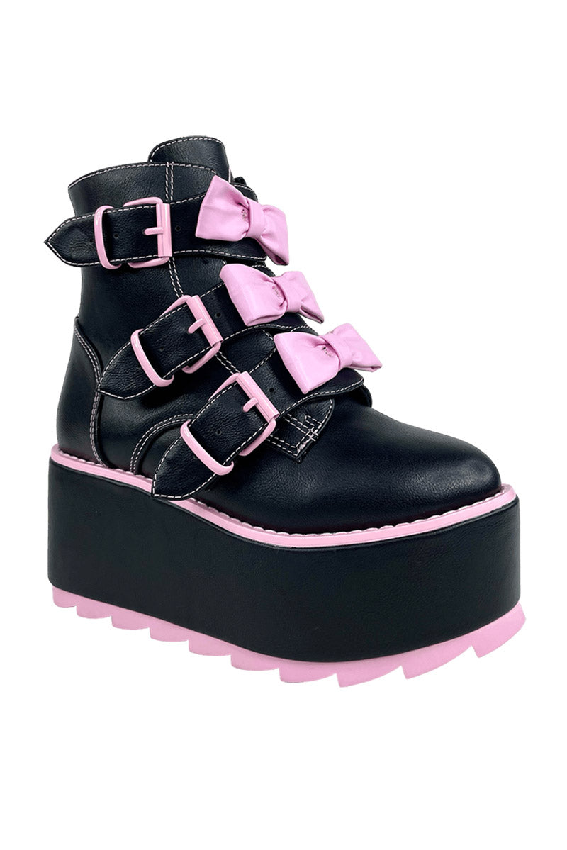 pink gothic boots