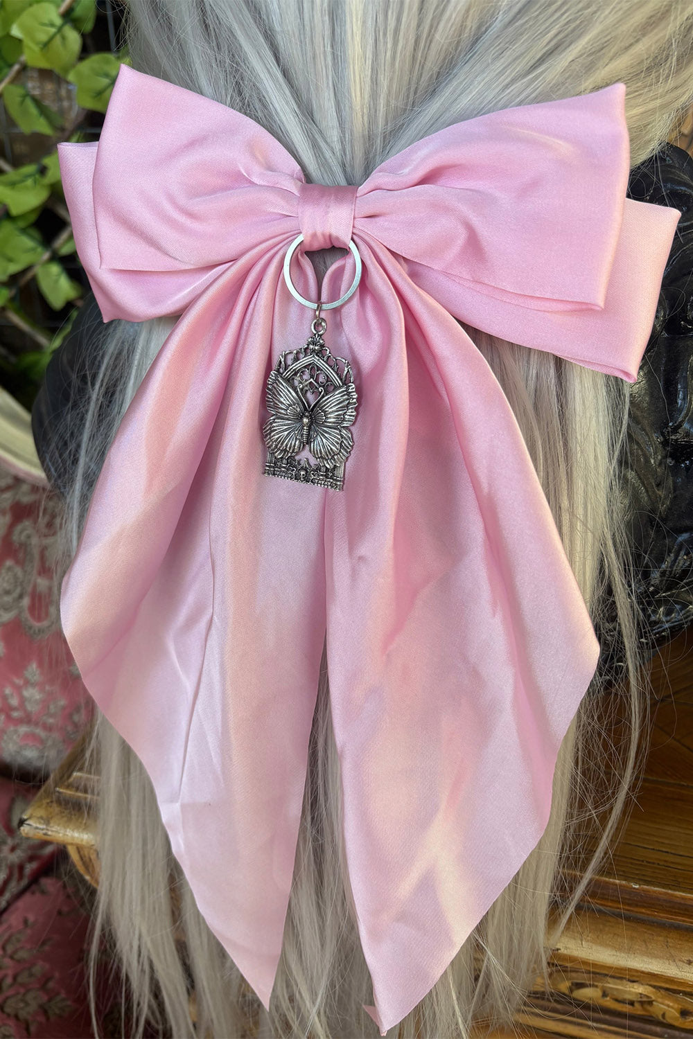 oversized balletcore hair bow 