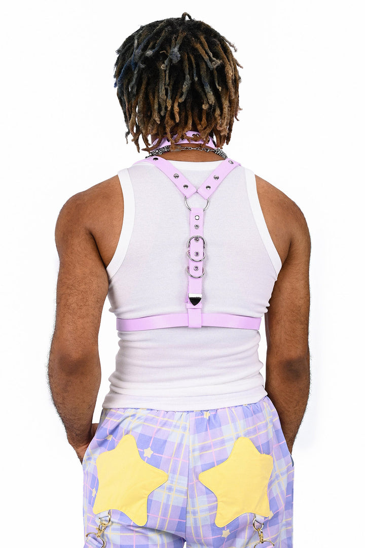 pastel goth harness with detachable wings 