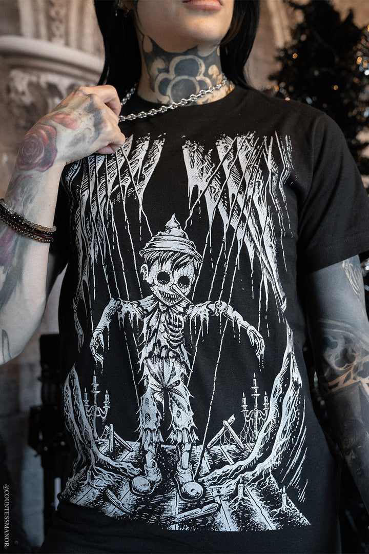 creepy weird heavy metal dark fairytale tshirt