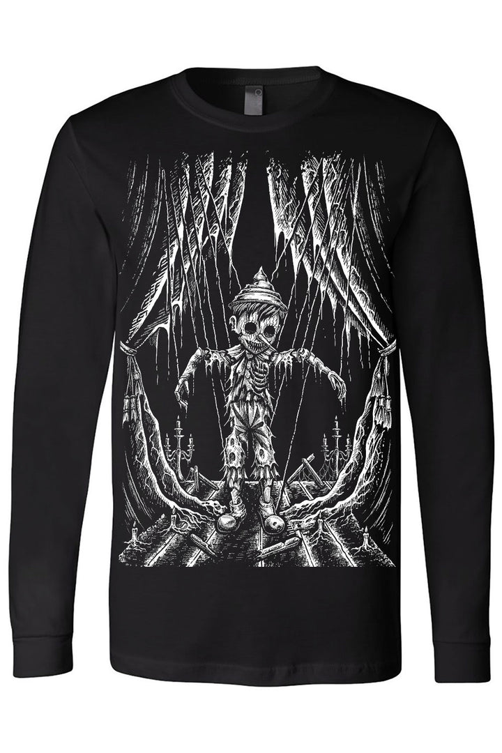 dark fairytale gothic black cotton Pinocchio t-shirt