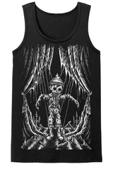  fairytale gothic top black cotton Pinocchio t-shirt