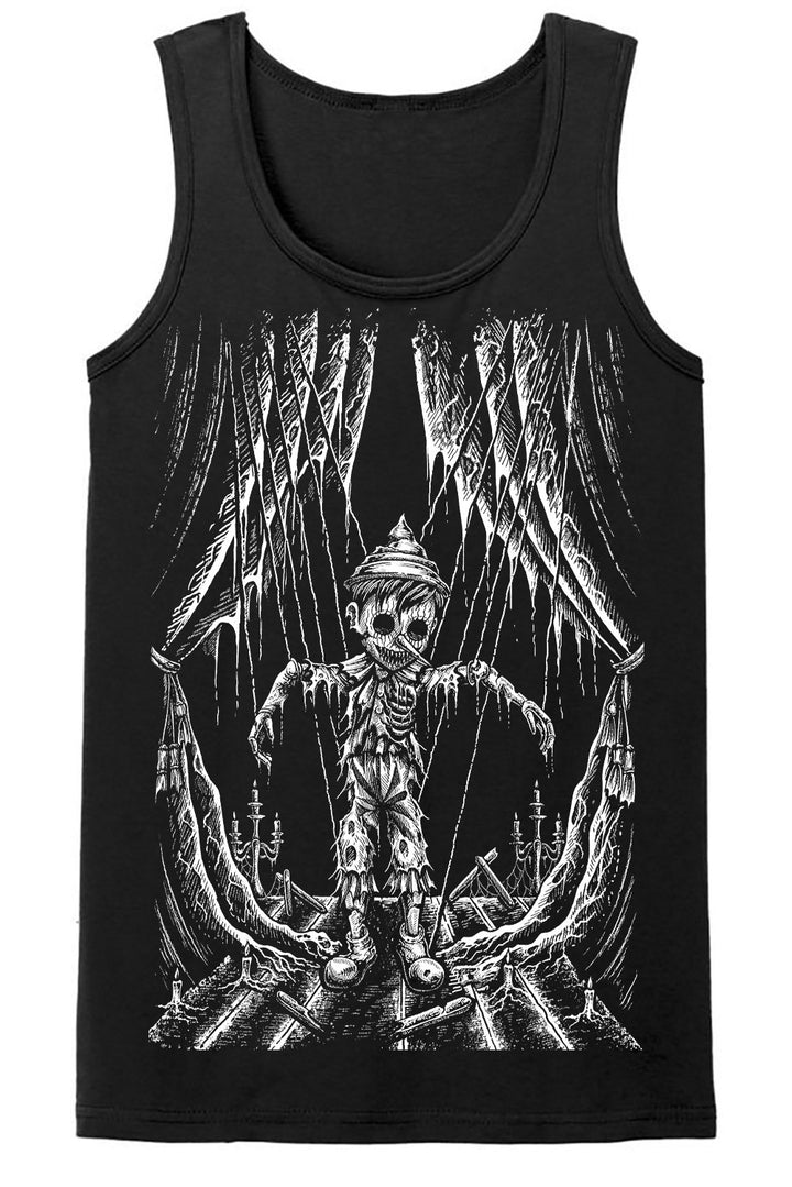  fairytale gothic top black cotton Pinocchio t-shirt