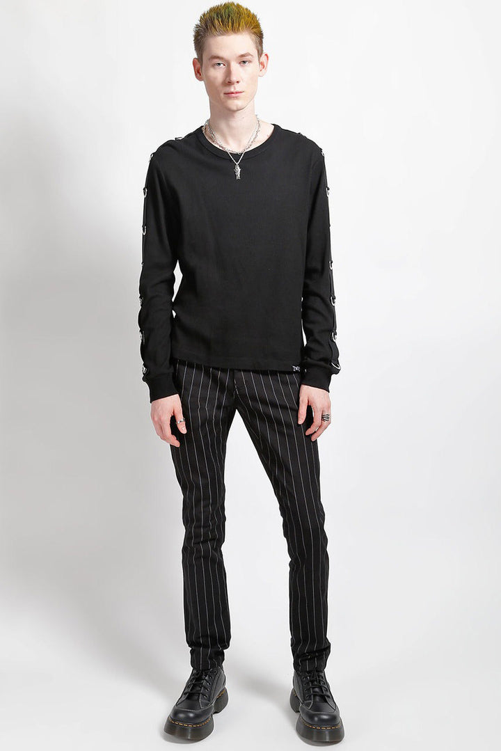 mens pinstripe skinny jeans by tripp NYC