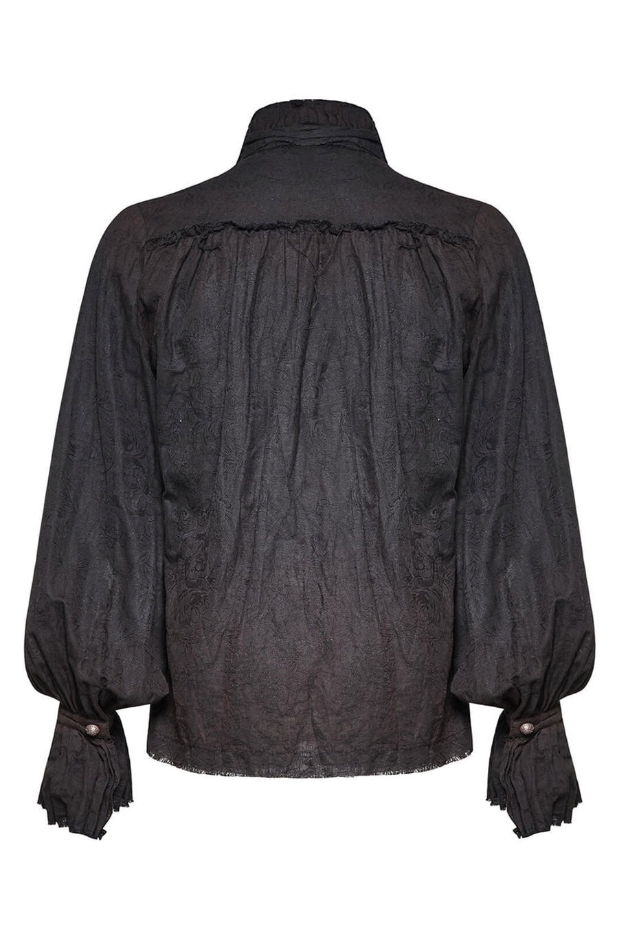 mens long sleeve antiqued tattered shirt