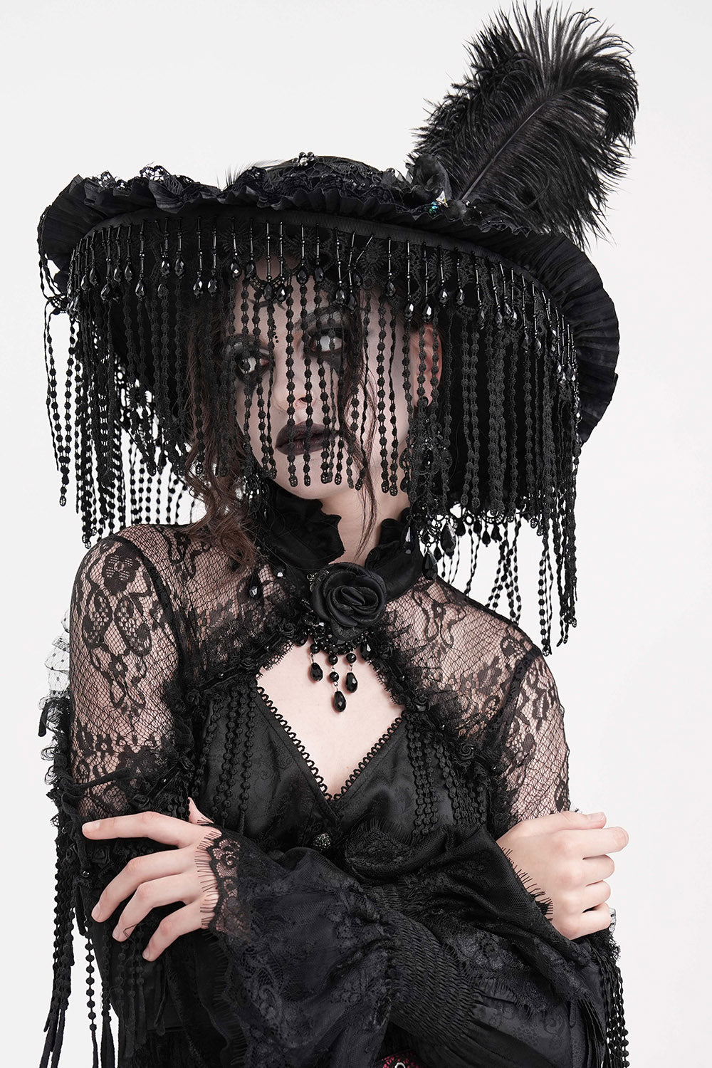 Dark Duchess Tassel Hat