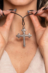 renaissance medieval cross necklace