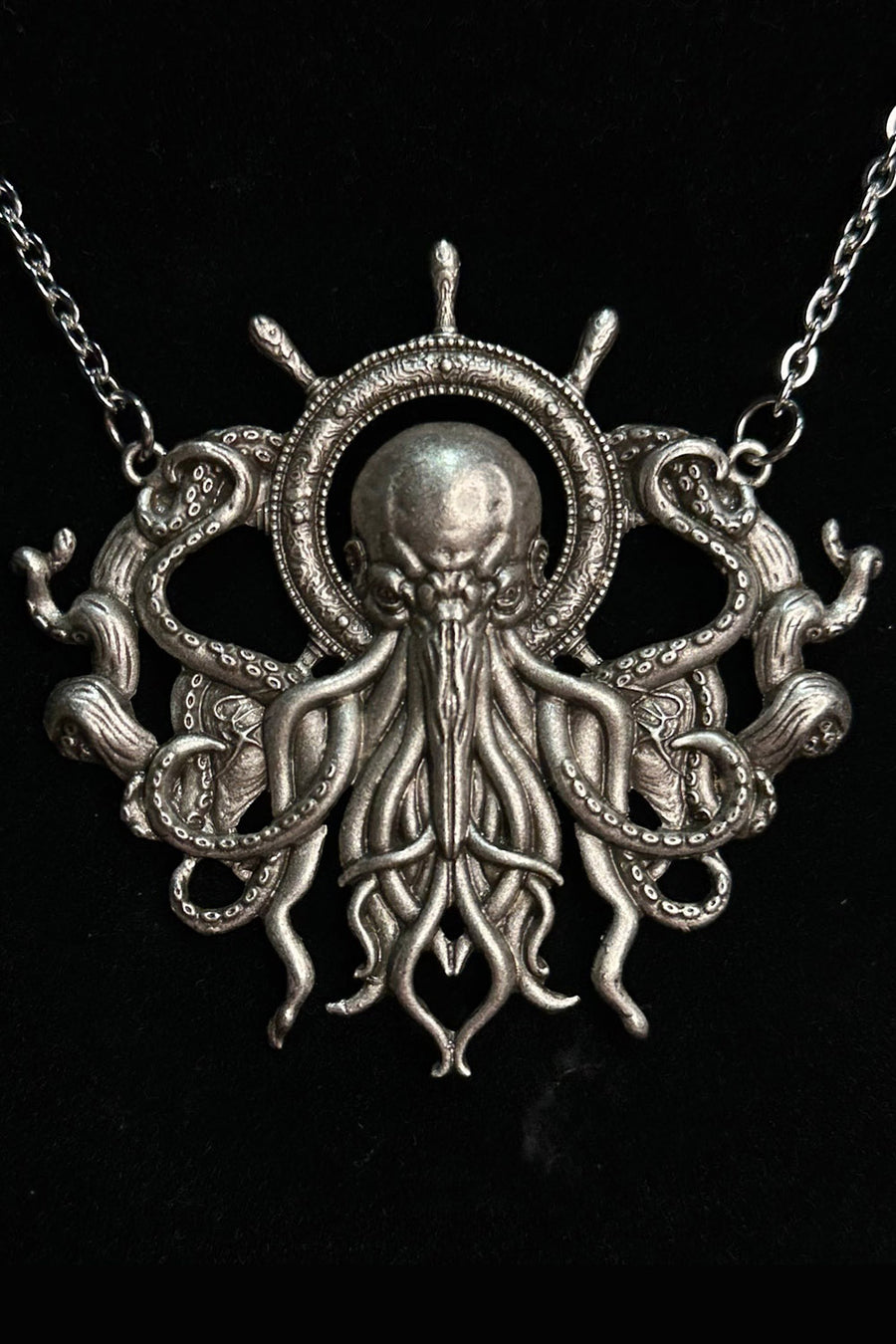 gothic octopus necklace