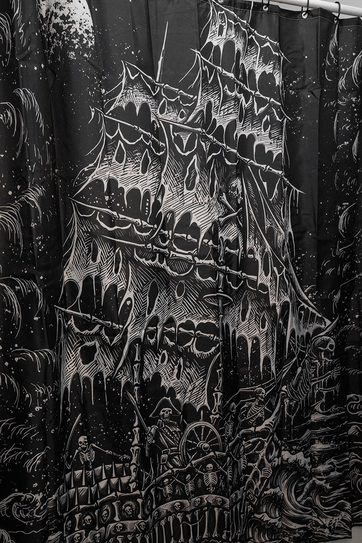 pirate ship shower curtain