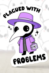 kawaii emo plague doctor cute creepy sticker by doodlewitch
