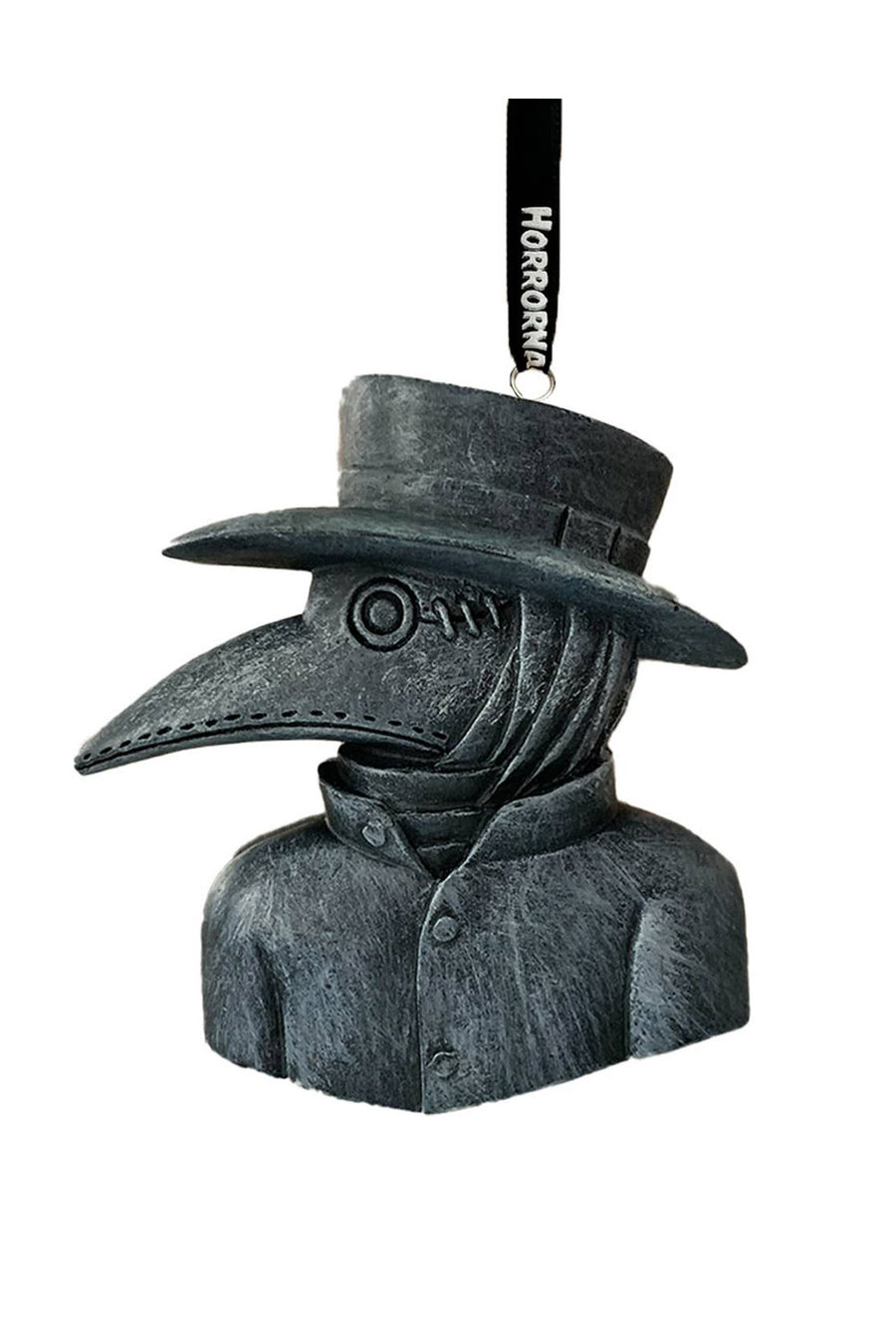 Plague doctor mask ornament with a white background