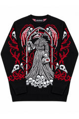 knitted unisex heavy metal plague doctor sweater